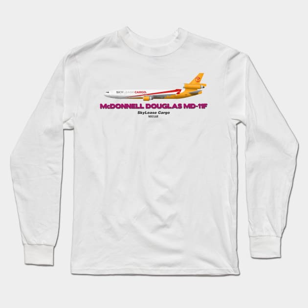 McDonnell Douglas MD-11F - SkyLease Cargo Long Sleeve T-Shirt by TheArtofFlying